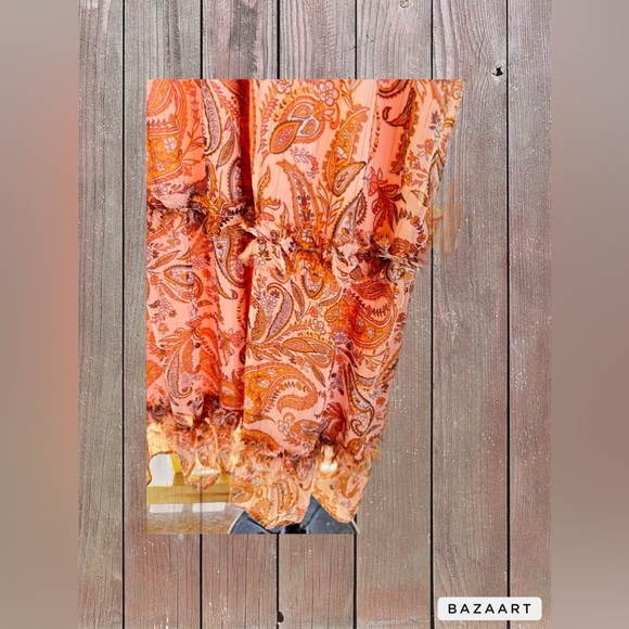 1. State Paisley Chiffon Maxi Dress. New - Picture 3 of 7